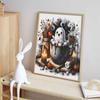 Halloween 5D Ghost Cocoa Diamond Art Painting Kit Diamond Painting Home Decor Crafts for Adults Wall Art Handmade Cute Coffee Cup