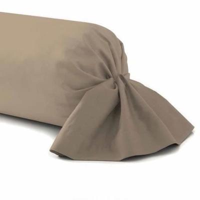 Bolster Cushion - HOMEROKK - 45 X 135 Cm - 100% Cotton - Treated Fabric - Taupe Color