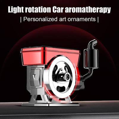 Car Scent Diffuser Solar Powered Rotating Car Fragrance Diffuser Simulated Tractor Engine Car Perfume Diffuser Car Aromatherapy