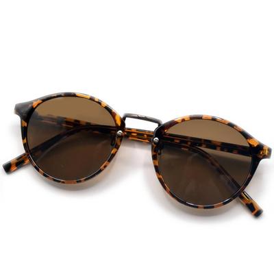 [MERRY PLEASURE] Sunglasses for Men and Women, UV Protection, Fashion Glasses, Round, Boston Style, Tinted Lenses (Lightly Colored)