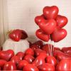 10-50pcs Red Heart Balloons Double Layered Inflatable Latex Balloon for Valentine Day Wedding Propose Party Anniversary Decora
