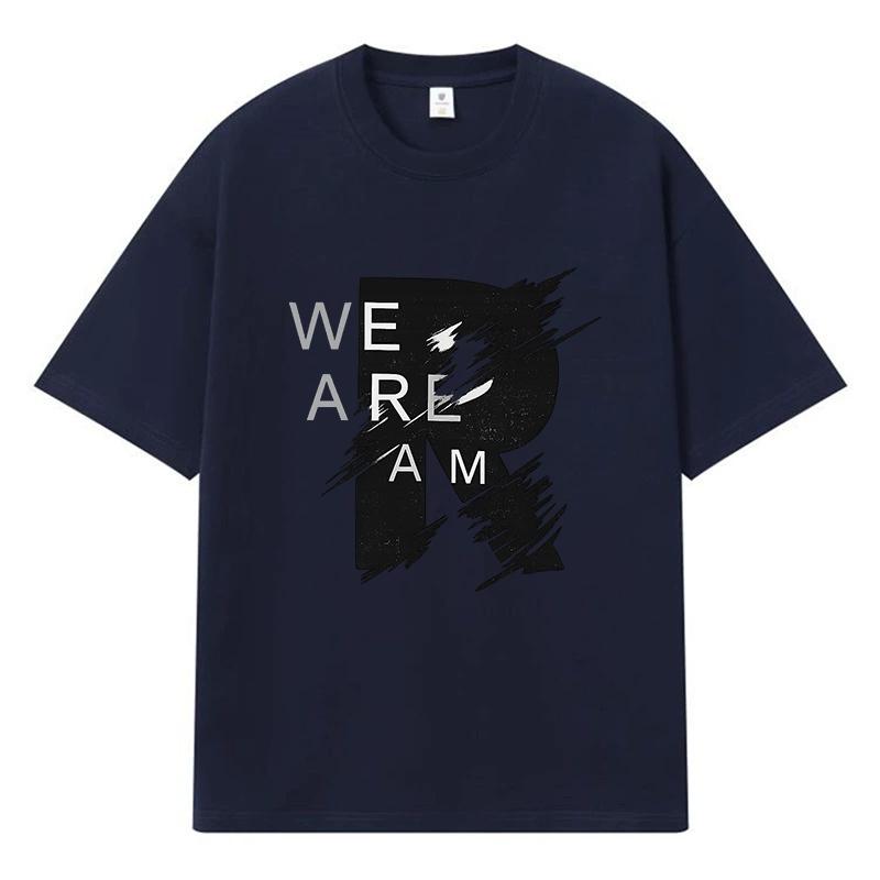 2026 We Are R Printed Graphic Streetwear Y2k Harajuku 100% Cotton T Shirt Casual Oversized Summer Men T-shirt