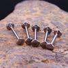 Flachboden-Zungenpiercing aus Titanlegierung - Super bequem, Innengewinde, Ideal für den täglichen Gebrauch als Zungen-, Ohr- oder Lippenpiercing.
