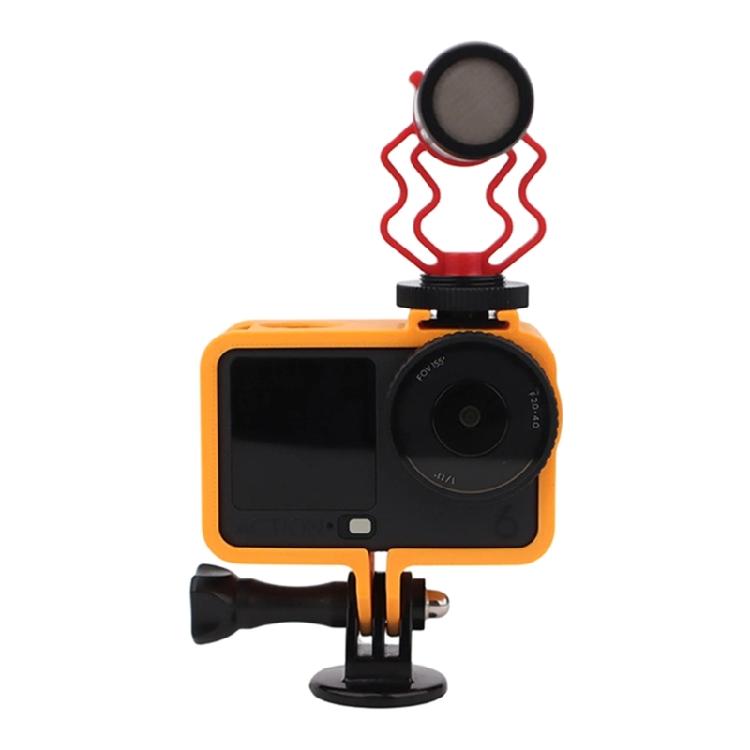 Action Camera Protective Cover Featuring Cold Shoe Expansion for Action 6 Mounting External Accessories Durability