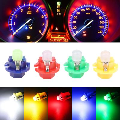 B8.4D BX8.4D Panel instrumentów DC 12V Lampka kontrolna Pojazd Biały Niebieski Zielony 10 sztuk B8.4 LED Samochód Cob Deska rozdzielcza Żarówka