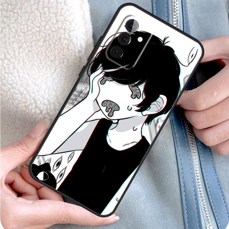 Omori Game Fanart Phone Case For Samsung Galaxy A34 A54 A14 A53 A33 A13 A12 A32 A52 A15 A25 A35 A55 A71 A51