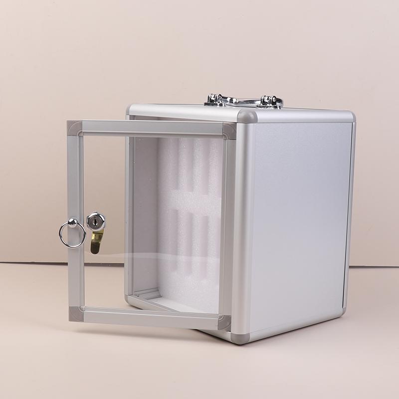 8/12/24/30 Positions Mobile Phone Safe Storage Case Display Holder Cabinet Aluminum Alloy Cell Organizer