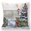 1 piece of Christmas Day party decoration pillowcase Winter Snowman animal print cushion suite room home decoration gift