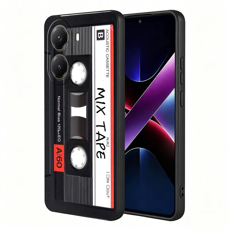 Vintage 90S Cassette Tape Pattern Soft Phone Case for Xiaomi Poco X5 X6 X7 X8 Pro Max X3 F7 F8 Ultra M8 M7 M6 M5 Redmi 15 15C 14