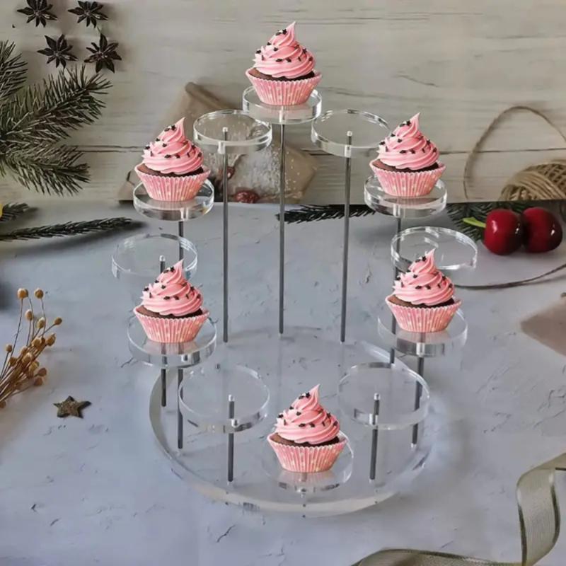 Acrylic Cupcake Stand Tiered Display Tower for Dessert Candy Pastry Macaron Wedding Party Cake Stand Holder Display Rack