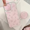 Korean for Apple 17 Promax Mobile Phone Case for IPhone 16 Magnetic 14 Pink Rose Stand 13 Hard for Huawei