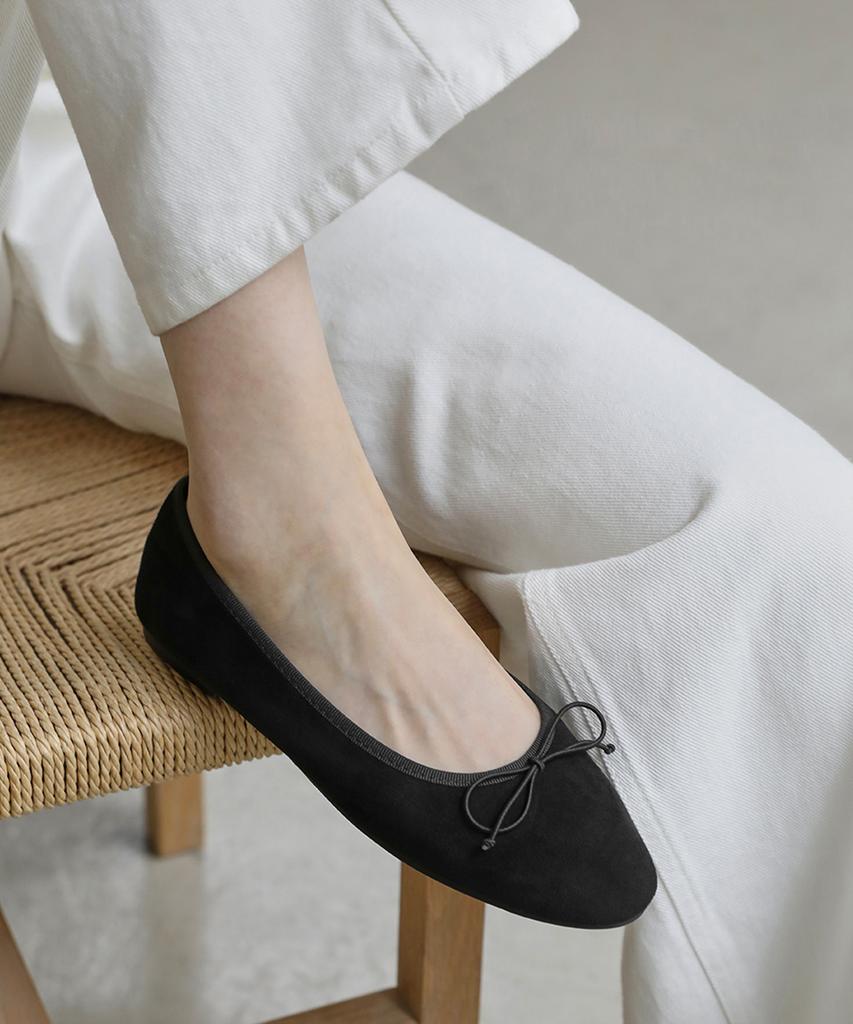 Sappun Ansley Ribbon Flat Shoes (1Cm)