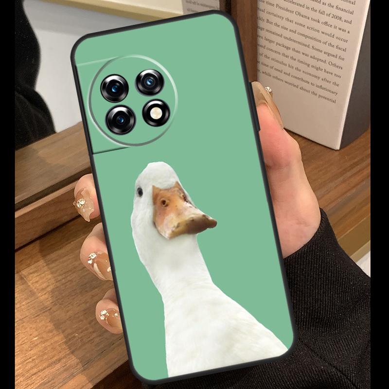 Cute Cartoon Duck Case For OnePlus Nord 5 CE 2 3 4 Lite N20 N30 OnePlus 15 R 13R 12R 10T 13T 10 11 12 13 Cover