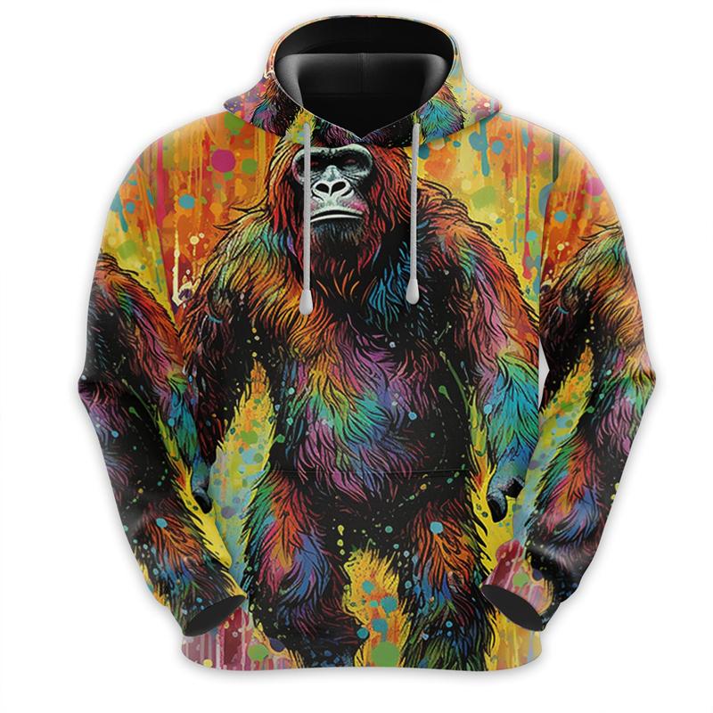 

Толстовки с принтом Bigfoot Love, модные толстовки с капюшоном Sasquatch для мужчин, одежда, спортивный костюм Big Foot для женщин, пуловеры для мальчиков 2000 года XL