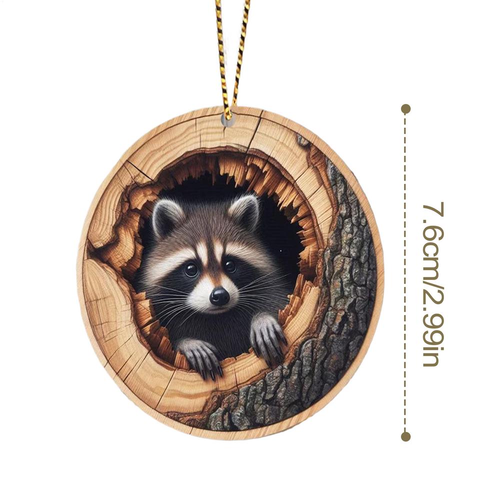 Christmas Ornaments Animal Christmas Ornaments 2D Acrylic  Animal Ornaments Acrylic Christmas Decor Cute Hanging Pendants