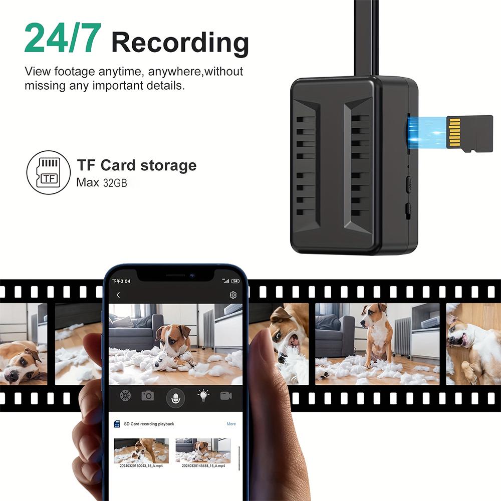 Mini WiFi Camera HD 1080P Flexible Lens Cable 2 Way Talk Motion Detection USB Rechargeable Small Wireless WiFi Camera