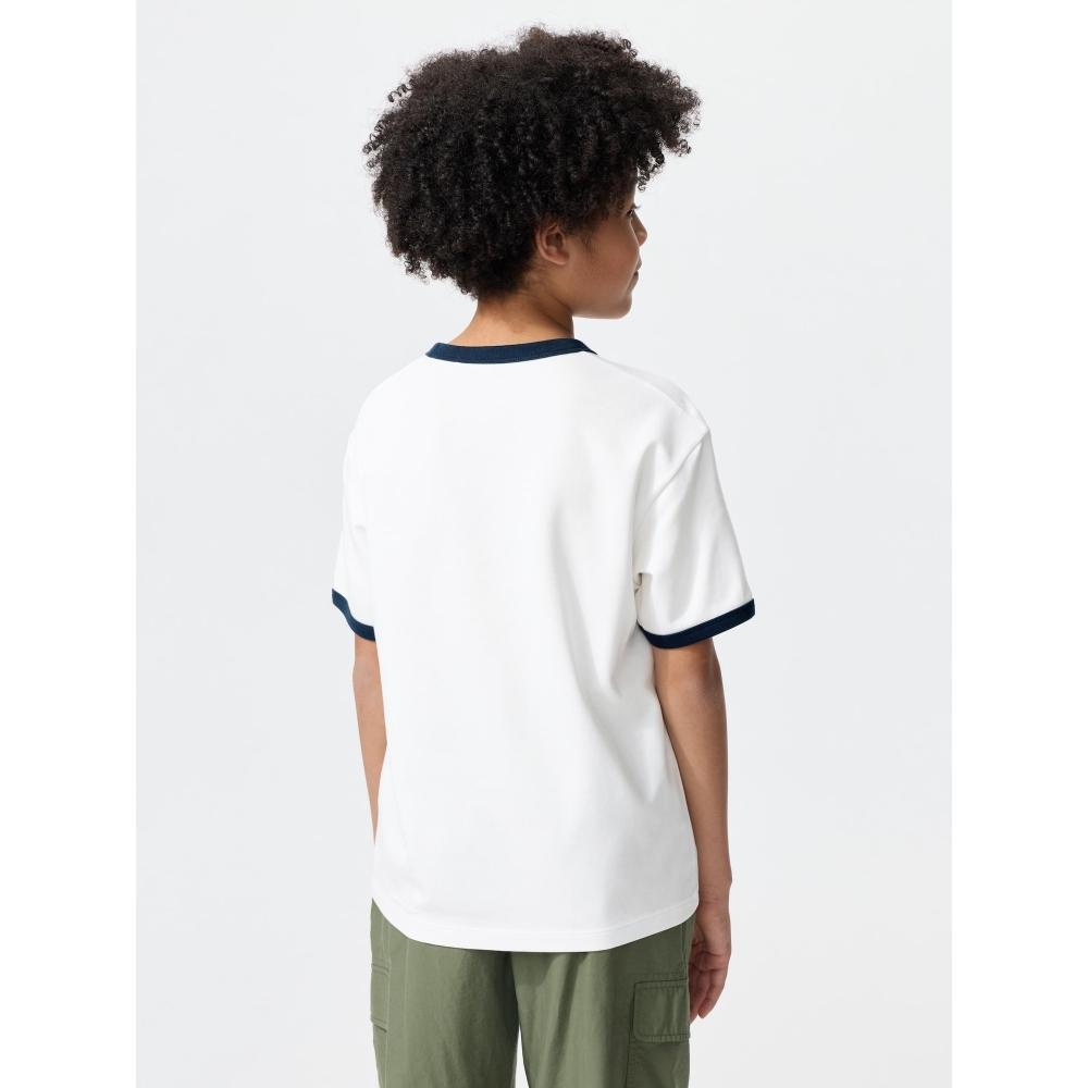 Uniqlo Japan Aerism Cotton Graphic Crewneck Tee