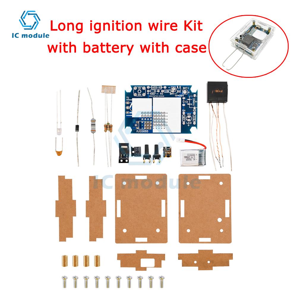 Module d'allumage haute tension DC3-5V briquet électronique rechargeable kit DIY briquet à arc pièces électroniques