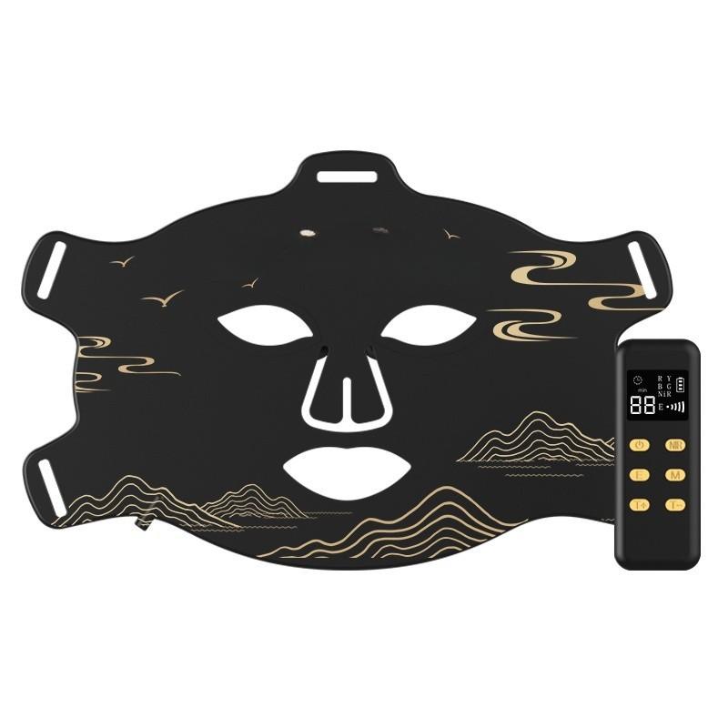 4.7W Led Light Therapy Mask Silicone 4 Color Led Therapy Anti Aging Advanced Photon Rejuvenation Instrument  Infrared Flexible Soft Mask