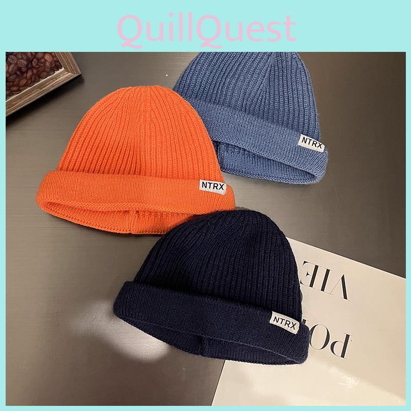 Solid Color Ntrx Letter Pattern Knit Beanie With Warmth For Winter Casual Wear