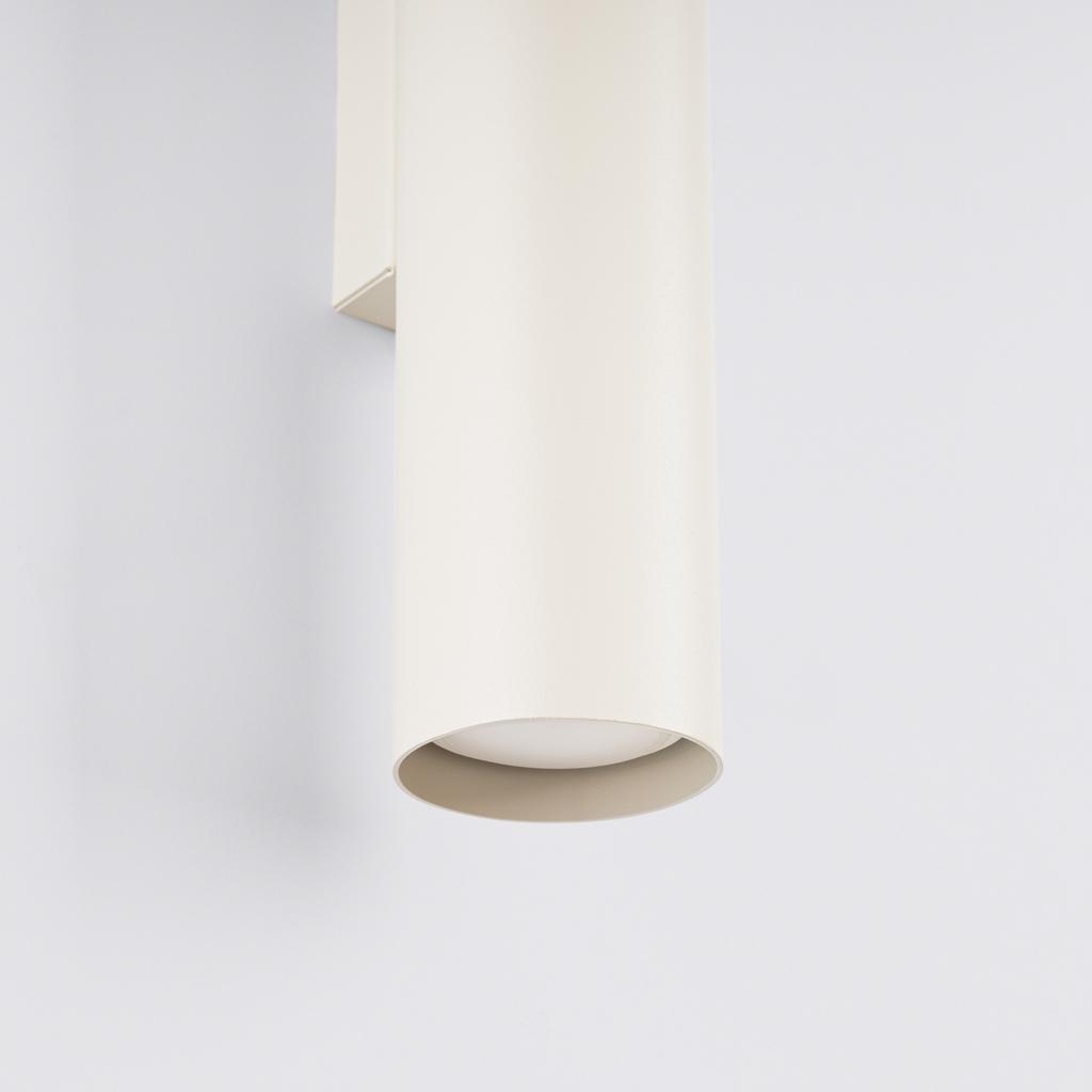 Kinkiet Ścienny Nowoczesny Beżowy Tuba 30 Cm Góra Dół Do Salonu Przedpokoju 2Xgu10 10W Lagos Sollux Lighting