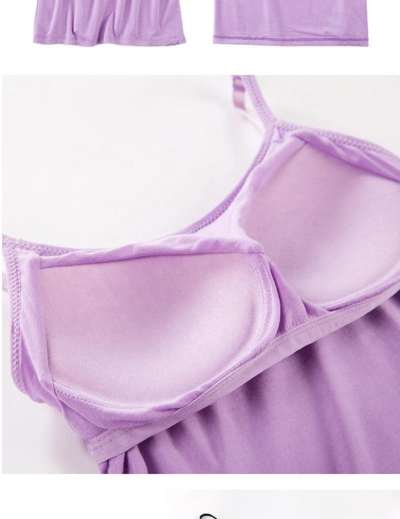 Women's Modal Camisole One-Piece Base Layer Long Top