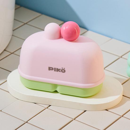 Cestovní pouzdro na mýdlo Držák Podnos na mýdlo ve tvaru dortu Dekorativní miska na mýdlo Přenosná nádoba na mýdlo pro kempování Tělocvičnu Koupelnu