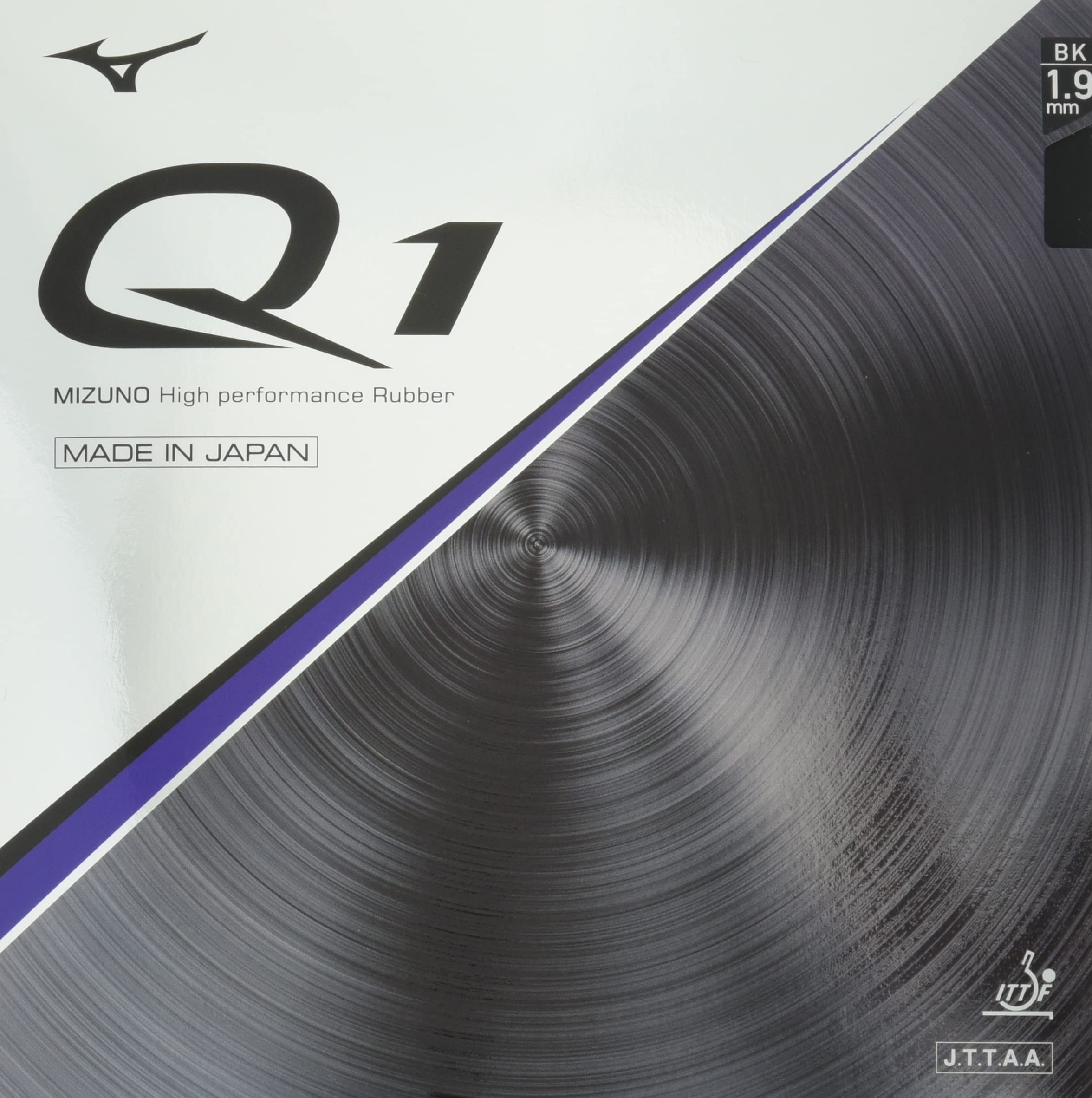 Mizuno Table Tennis Rubber Q1 83JRT291 09 Black 1.9