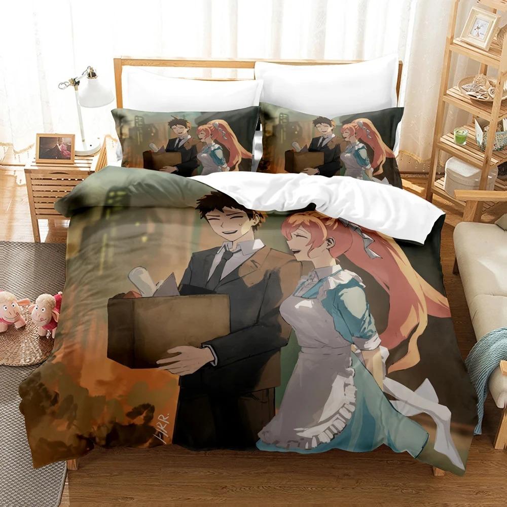 3D Anime Danganronpa Bettwäscheset, Bettbezug Bettdecke Bettset Bettbezug Kissenbezug, King Queen Einzelgröße Jungen Mädchen Erwachsene