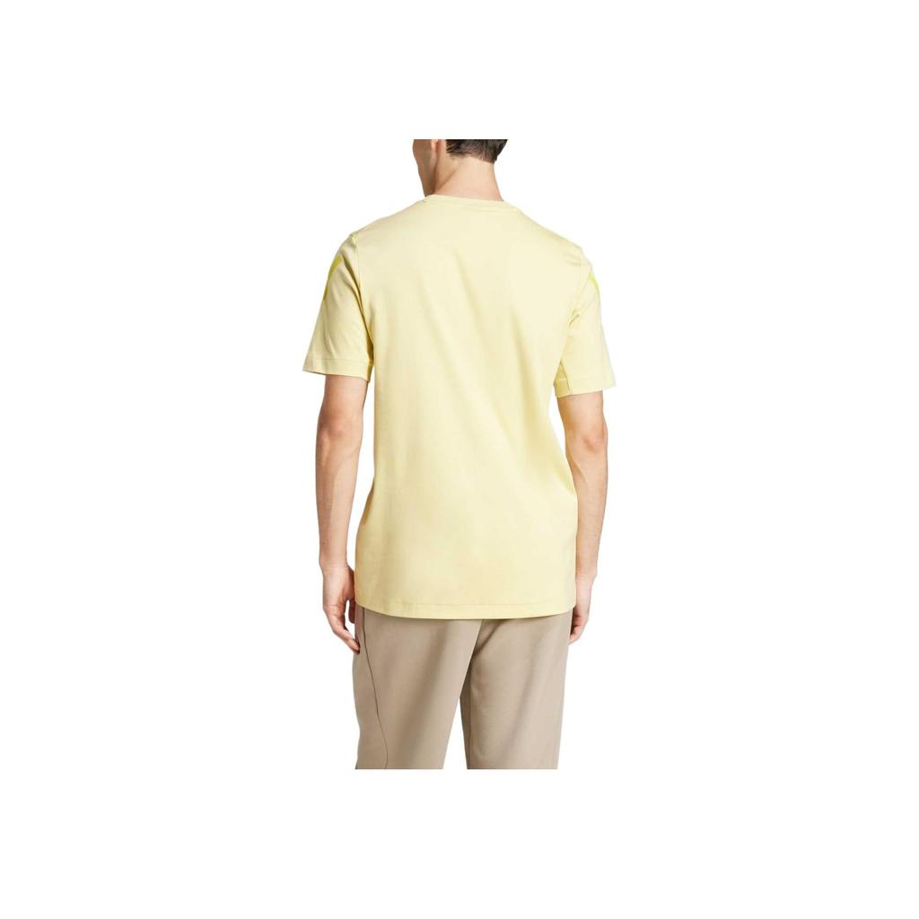adidas Z.N.E. T-Shirt Powder Yellow Men Streetwear JD5981