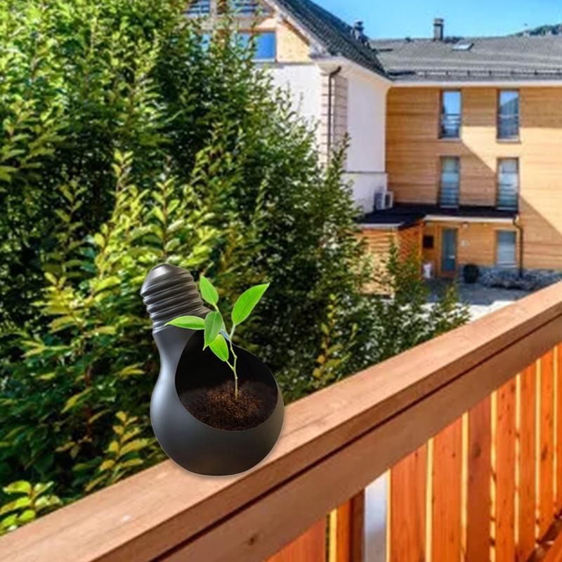 Lovely Cute Bulb Silicone Flower Pot Mold for Succulent Plants Pen Holder Mould Concrete Vase Holder Mold Novelty Gift