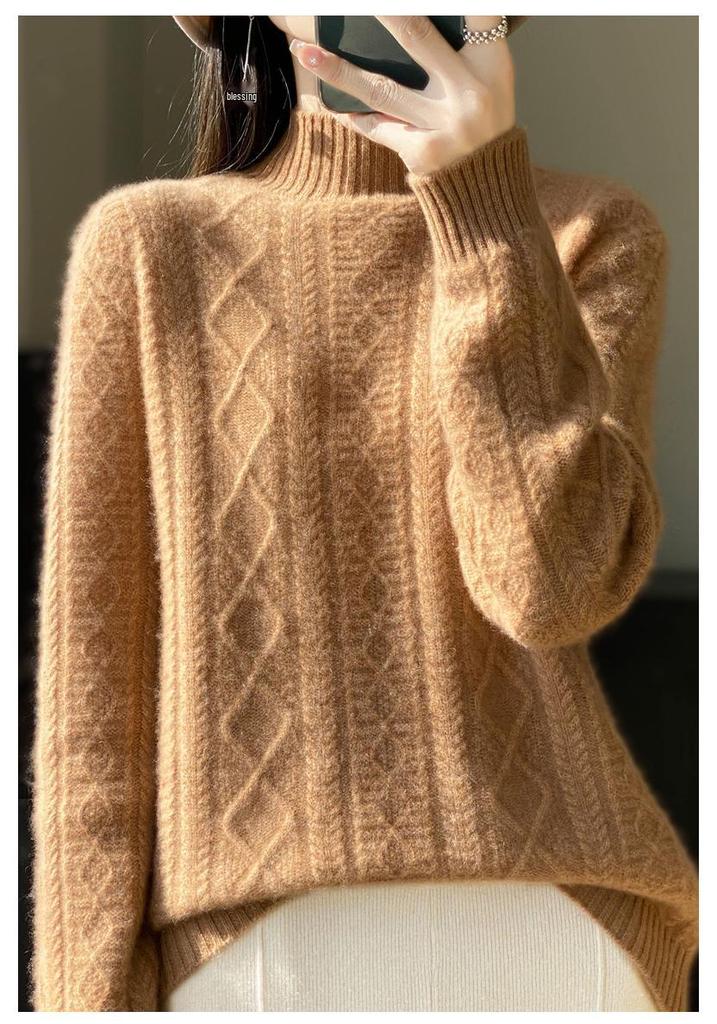 2005 New Wool Knit Sweater - Thickened Autumn/Winter Versatile Base Layer