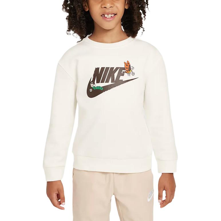 Nike Sweatshirt Sportswear Club White Children Aged 3 7 Years Old IB2547-133 7