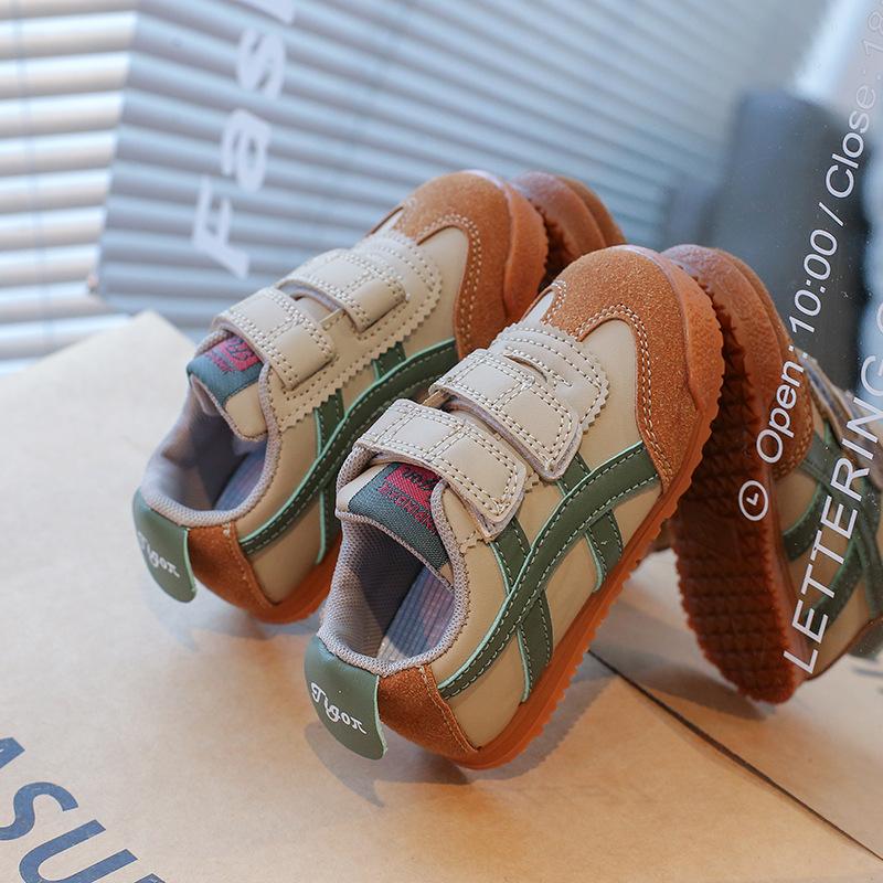 Children's shoes Boys' sports shoes Medium and small children's leather Forrest Gump shoes Non-slip 1-3-5-year-old baby casual soft-soled shoes