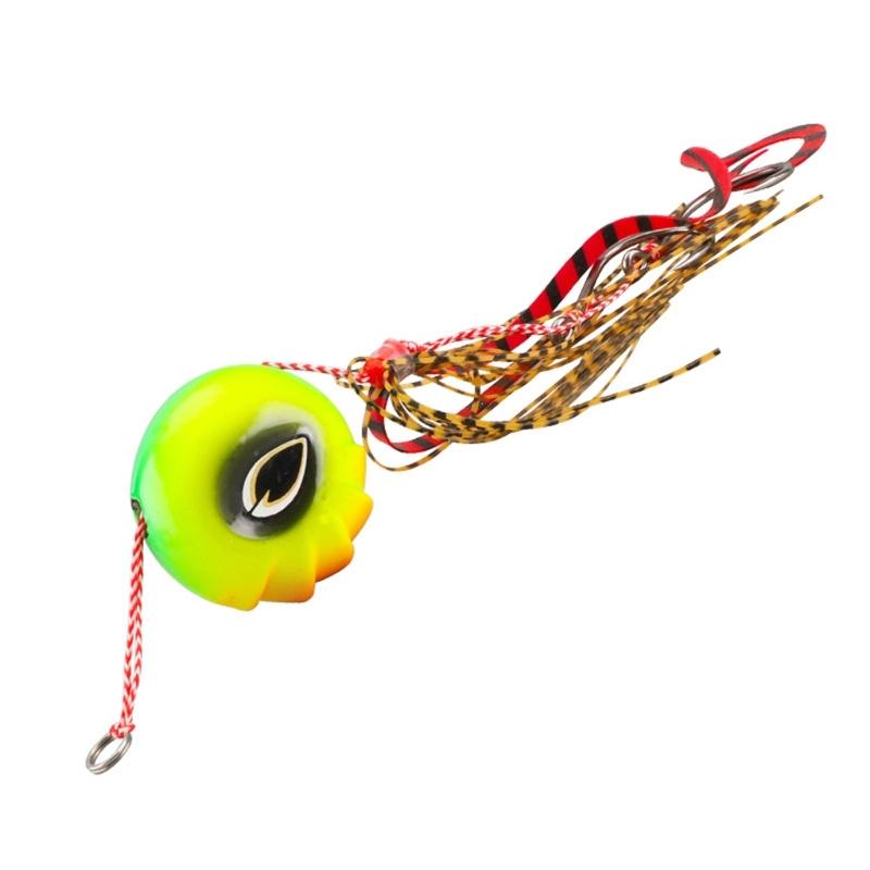 Sliding Kabura Jig for Snapper Fishing Accessories Kabura Jig Head with Hook Artificial Jigging Fishing Lure Baits