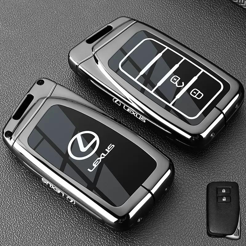 2026 Hot Interior Stickers Zinc Alloy Car Key Case Cover Protect Shell For Lexus NX 200 NX300H RX 350 450H ES 350 ES 300h Auto R
