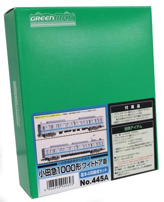 Greenmax N Gauge Odakyu 1000 Type Wide Door Car Basic 4-car Formation Set 445A Railway Model Train