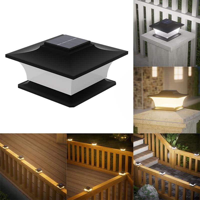 Xiaomi Solar - Powered Outdoor Pillar Lights with Auto On/Off, LED Landscape Lighting for Garden Pathways Fence Patio Posts