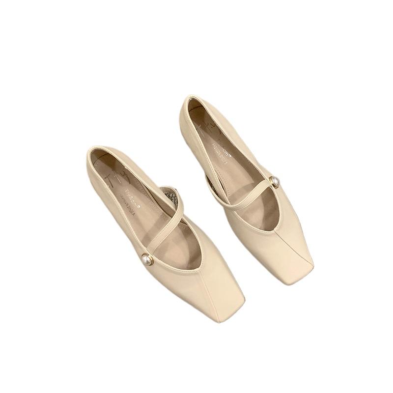 Fashion Hot Selling Korean Gentle Flat Shoes For Women 2025 Spring And Autumn New Design Mary Jane Shoes French Elegant Women'S Shoes