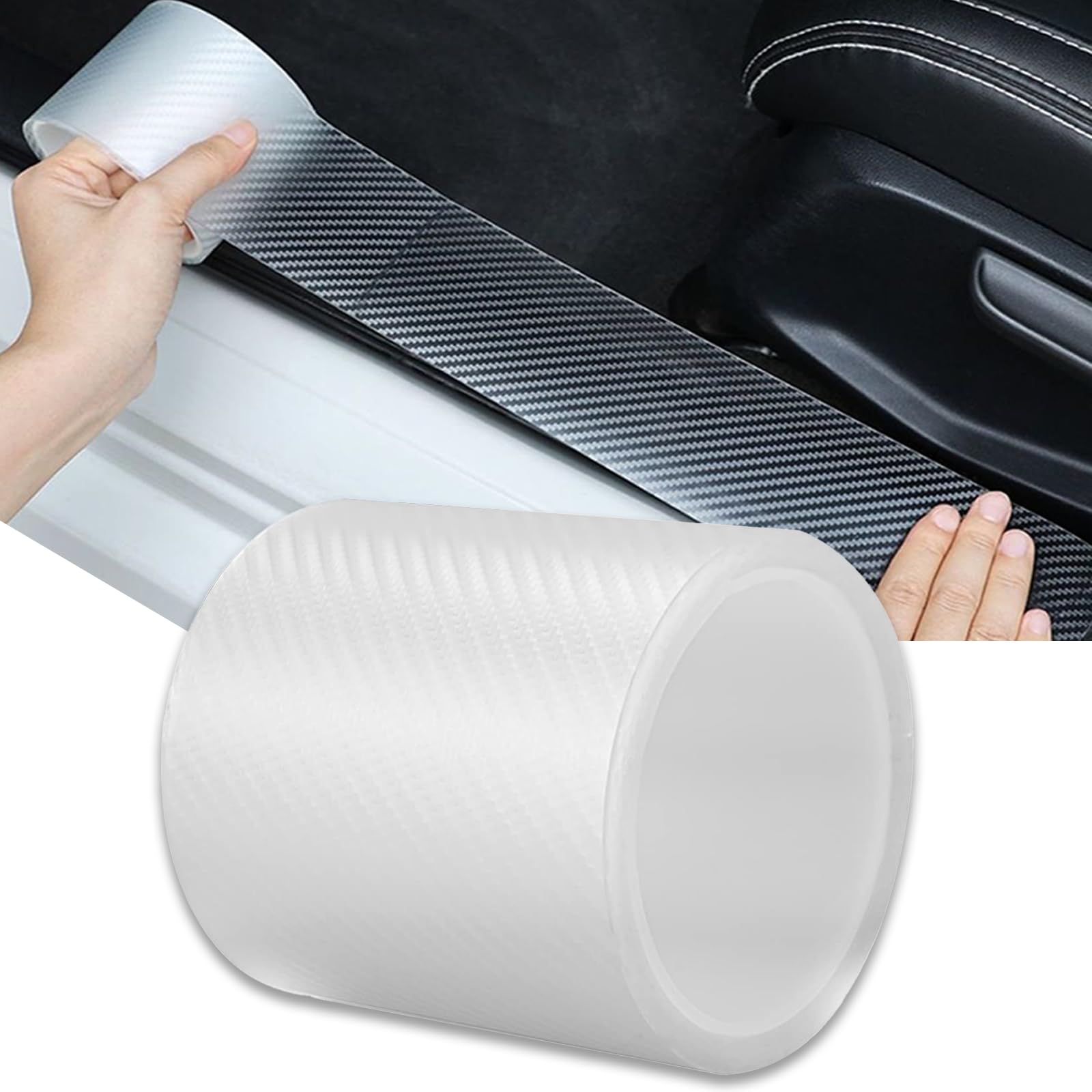 

NAGANORI Пленка для дверей автомобиля, Тип ленты, Пленка для оклейки кузова автомобиля, Сделай сам, Защита бампера двери автомобиля, 5cm*5cm