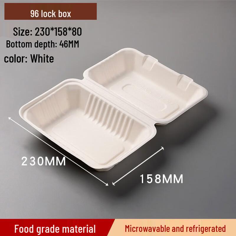 COFLYEE Disposable Degradable Takeout Boxes