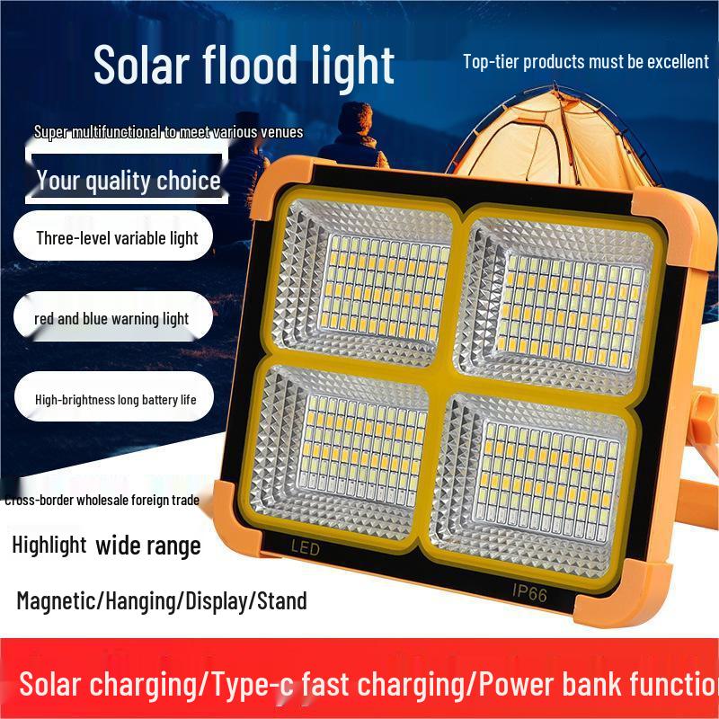 Solar LED Light for Power Outages, Night Markets, and Camping