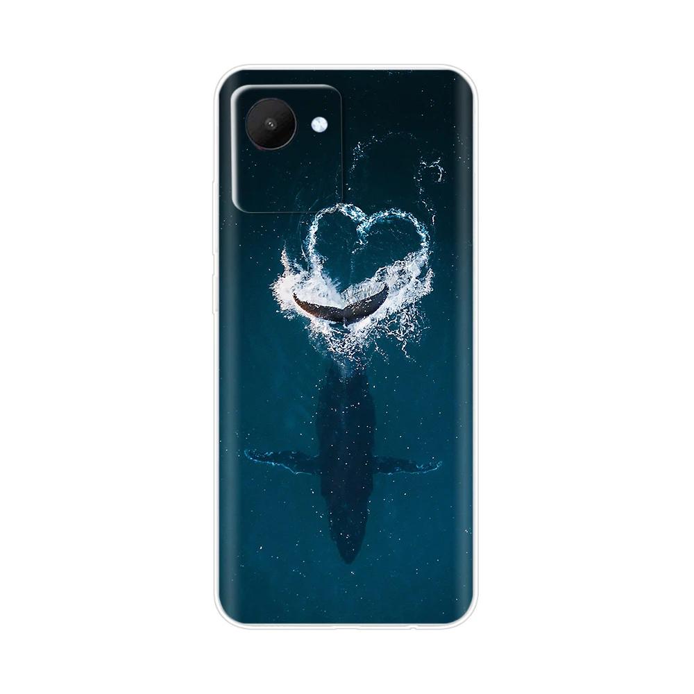 Etui Torba na Telefon Komórkowy Do Realme C30 Etui RealmeC30S Pokrowiec Do OPPO Realme C30S C30 s RealmeC30 Miękki Przezroczysty Silikonowy Tylny Pokrowiec