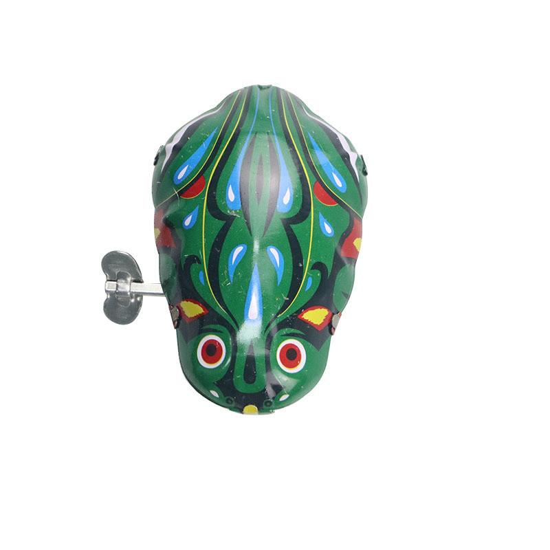 Colorful Vintage Metal Jumping Frog Toy For Kids Ideal For Imaginative Play