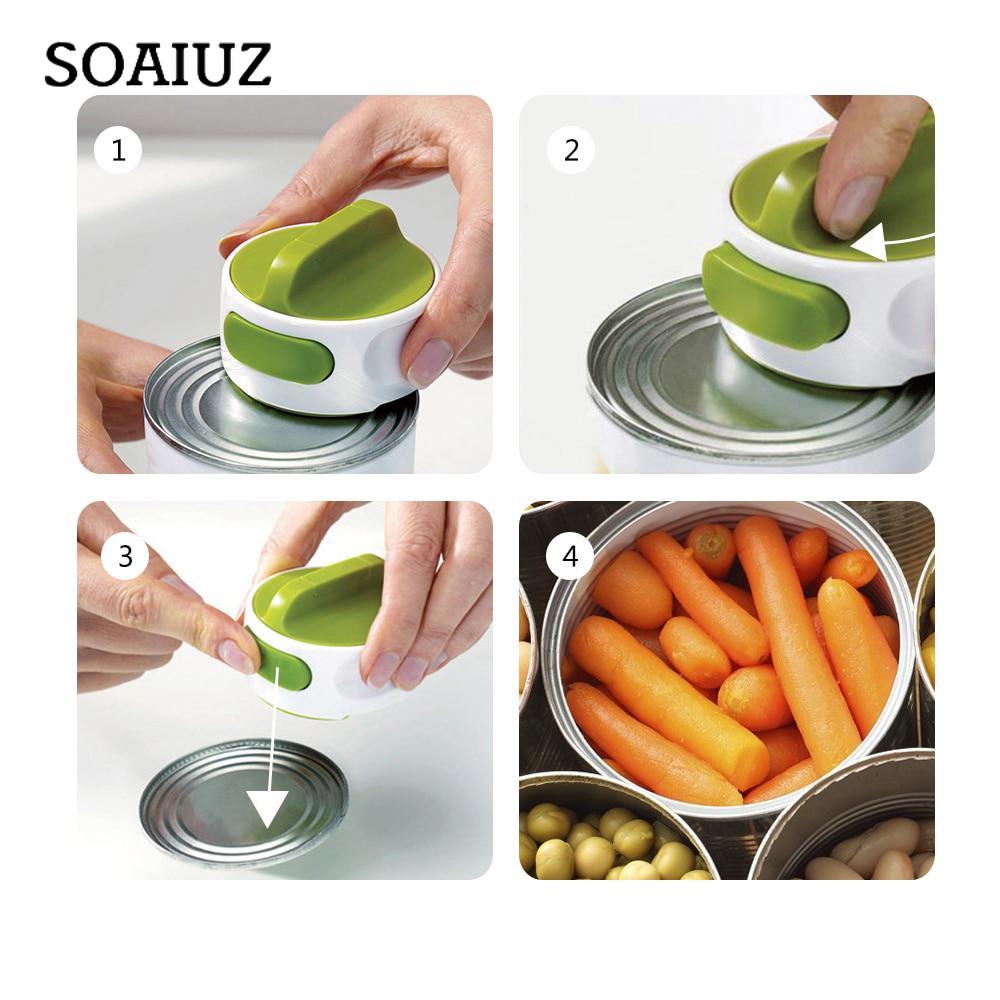 1Pc Pro Manual Stainless Steel Can Opener Switch Shape Jar Bottle Opener Screw Openers Tin Opener