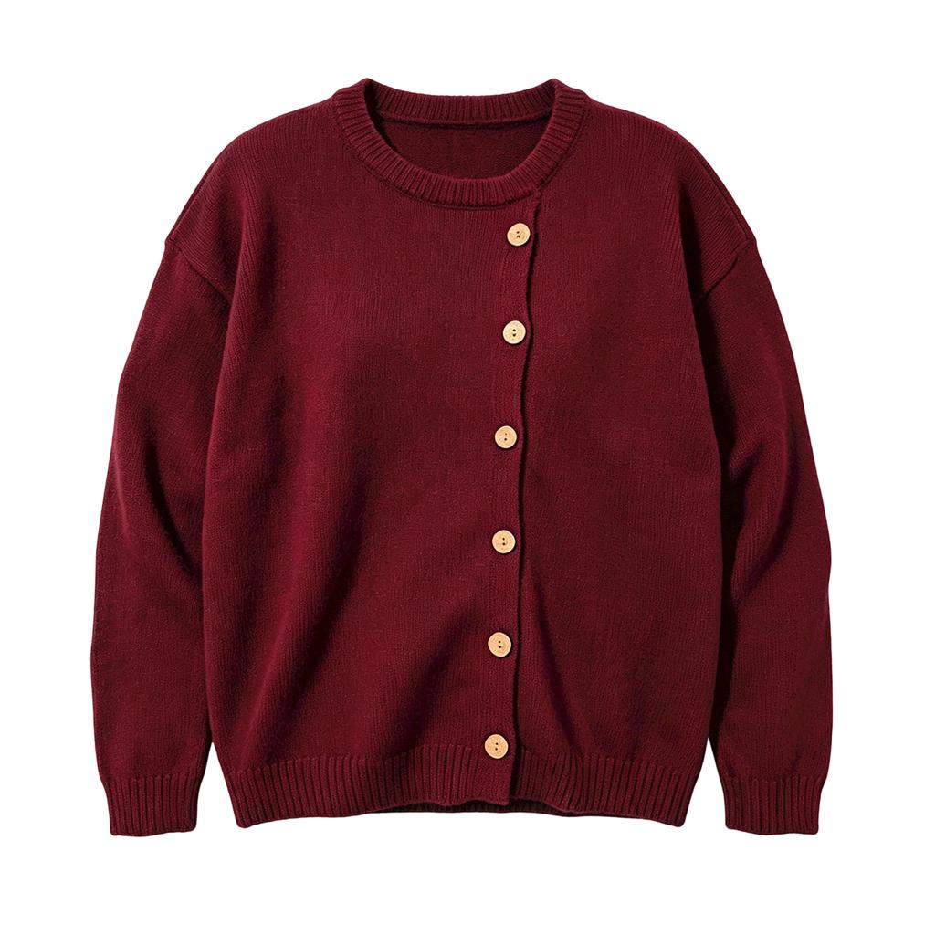 Women's Long Sleeve Button Front Knit Top Casual Sweater Blouse for Everyday Wear
