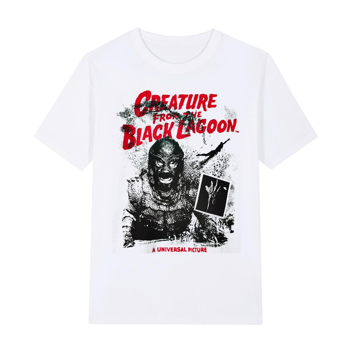 Creature from the Black Lagoon Vintage Tshirt Street Wear Comfortable Casual Cotton Unisex T shirt New Tee Tshirt Womens Tops S