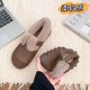 Fashion Casual Woman Shoe Slip-on  Loafers Fur Moccasin Winter Retro Slip On New Slip On Shoes for Women Casual Female Sneakers Loafers