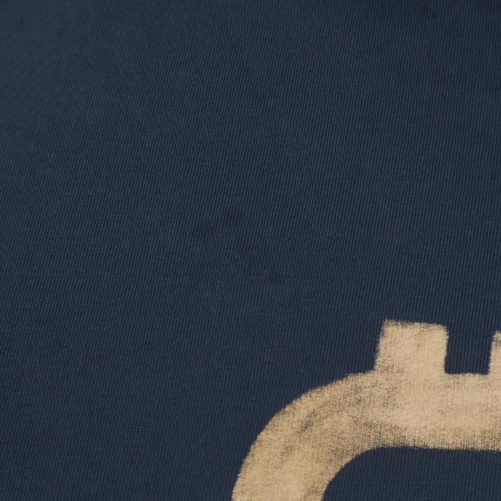 BALENCIAGA 739028 Navy 24 Year BB Logo Oversized T-Shirt tops 4 NavyUsed