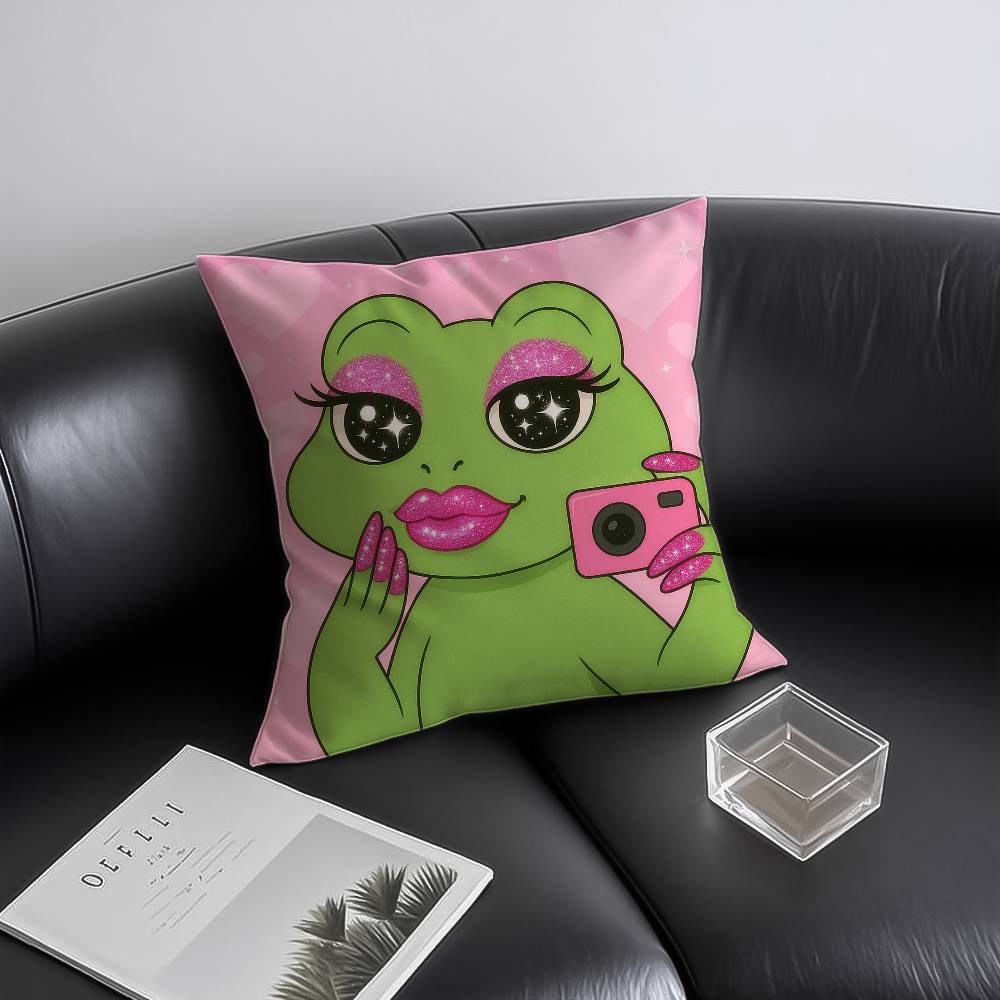 Милые животные Наволочка Противопылевой Невидимая молния Диван Кровать 12x12Inch